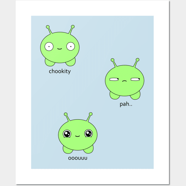 MOONCAKE FACES Wall Art by HSDESIGNS